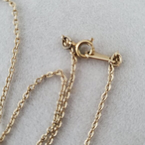 Vintage Bezelled Rose Cameo Pendant Necklace Gold Vermeil Chain, Bail & Bezel 18 - Picture 5 of 9